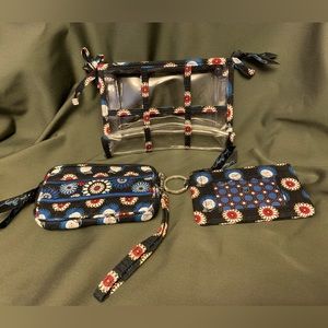 Vera Bradley Night Owl 3 piece Accessories Set